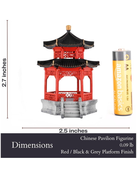 Pabellón Chino Tradicional KARESANSUI - Decoración Zen 6.35cm