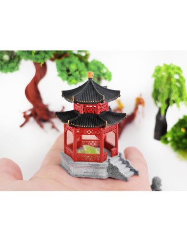 Pabellón Chino Tradicional KARESANSUI - Decoración Zen 6.35cm