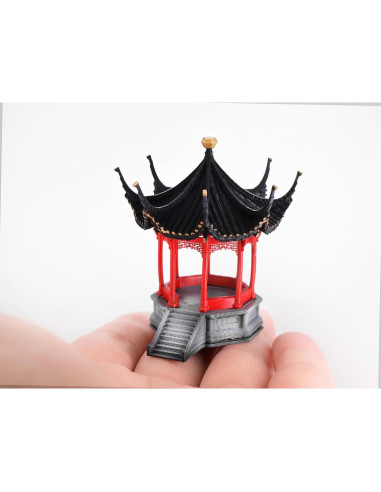 KARESANSUI Mini Pabellón Chino Tradicional - Decoración Zen