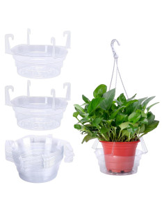 Bandejas de Goteo para Plantas Colgantes Adnee 15 Pcs 20.32 cm