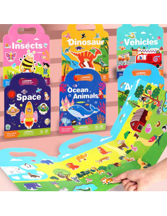 Libro de Pegatinas Reutilizables Esland Animales del Océano 3+ Años 2