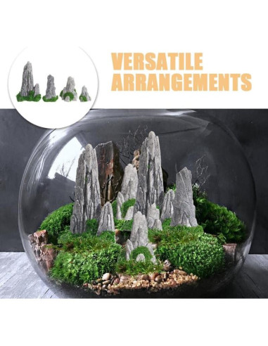 Estatuas de Rocalla Miniatura DOITOOL 12PCS Jardín Zen