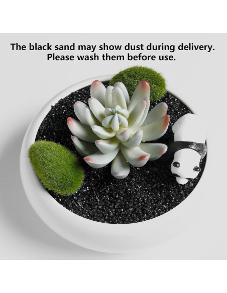 Grava Negra para Jardinería Boniosz 1.09kg 2-3mm Decoración