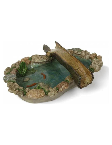 Puente de Jardín Miniatura Woodland Knoll 20.32x13.97 cm