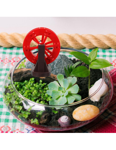 Adorno de Molino de Agua POPETPOP para Acuario Rojo 7.49cm