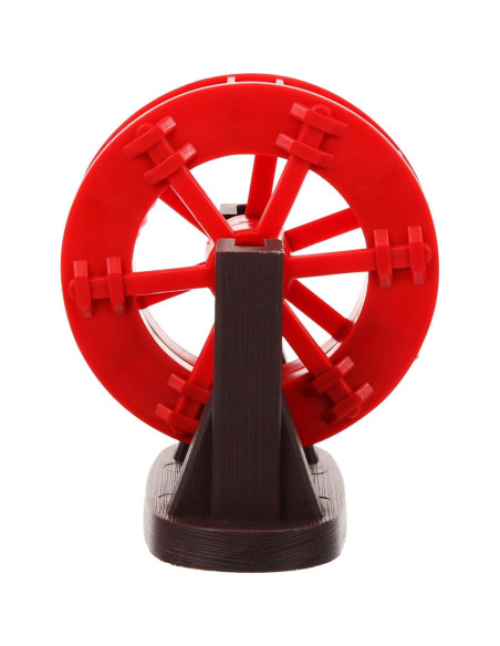 Adorno de Molino de Agua POPETPOP para Acuario Rojo 7.49cm