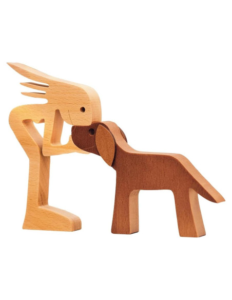 Escultura de Madera Pawfect House Perro 22.86x15.24 cm