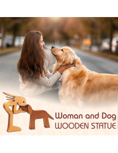 Escultura de Madera Pawfect House Perro 22.86x15.24 cm 2