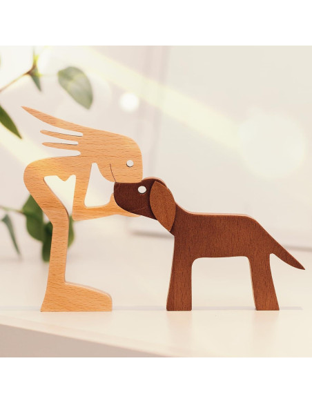 Escultura de Madera Pawfect House Perro 22.86x15.24 cm