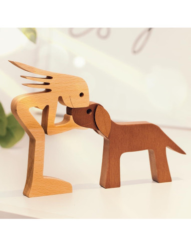 Escultura de Madera Pawfect House Perro 22.86x15.24 cm
