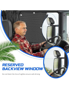 Sombrillas para Ventanas de Camiones Semi Pacify TS01 60x55cm 2