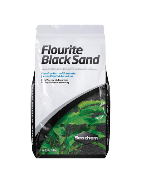 Arena Negra Flourite Seachem 7 kg para Acuario Plantado