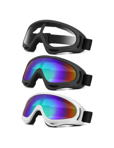 Gafas de Motocicleta UV Protección - 3 Pares Ajustables