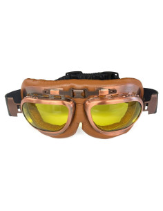 Gafas de Motocicleta CRG Sports Vintage Unisex Lente Amarillo