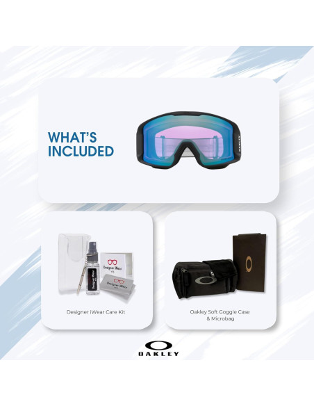 Gafas de Esquí Oakley Line Miner M para Hombres y Mujeres - Negro Mate