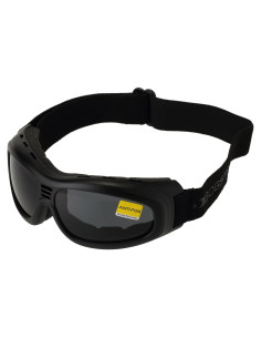 Gafas de rendimiento Bobster Touring 2, Marco Negro, Lente Ahumado