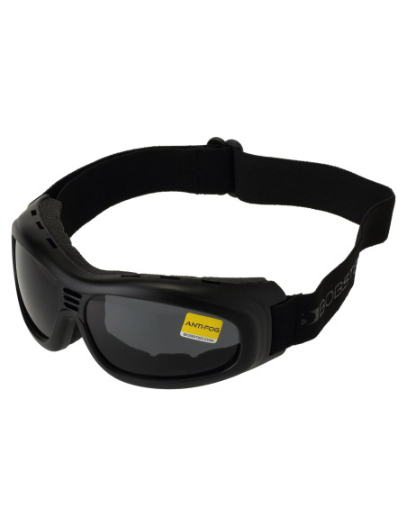 Gafas de rendimiento Bobster Touring 2, Marco Negro, Lente Ahumado