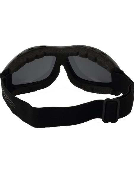 Gafas de rendimiento Bobster Touring 2, Marco Negro, Lente Ahumado