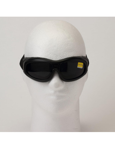 Gafas de rendimiento Bobster Touring 2, Marco Negro, Lente Ahumado