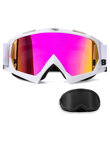 Gafas de Motocross BATFOX con Estuche - Protección UV y Antideslizante