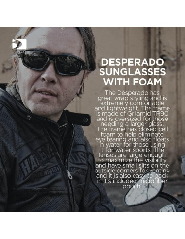 Gafas de Rendimiento Bobster Desperado - Antivaho y UV