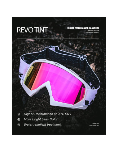 Gafas de Motocross BATFOX con Estuche - Protección UV y Antideslizante