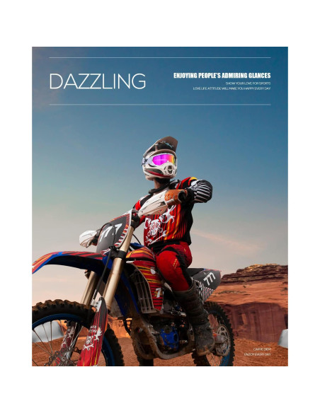 Gafas de Motocross BATFOX con Estuche - Protección UV y Antideslizante