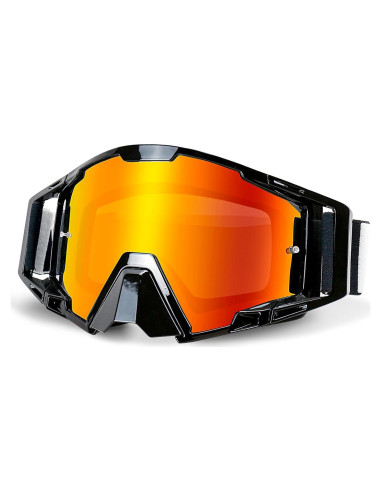 Gafas de Motocross NENKI con Protector Nasal y Lente Antivaho