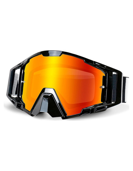 Gafas de Motocross NENKI con Protector Nasal y Lente Antivaho