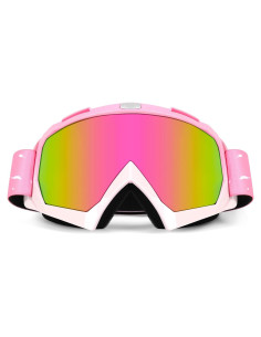 Gafas de Motocross ATV UV a Prueba de Niebla Rosa