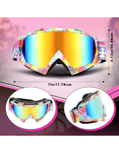 Gafas de Motocross Tallew 4 Pares para ATV y Deportes