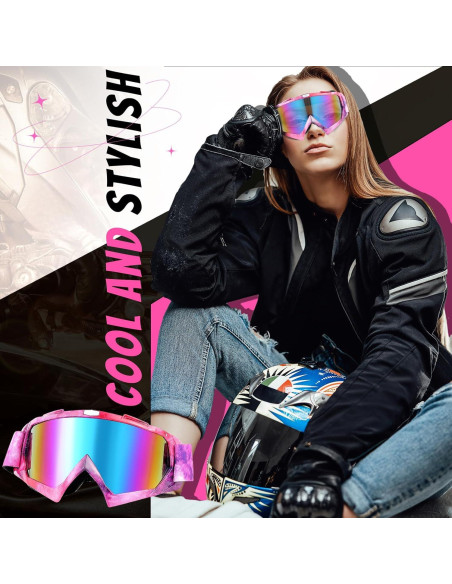 Gafas de Motocross Tallew 4 Pares para ATV y Deportes