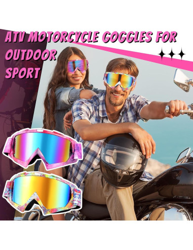 Gafas de Motocross Tallew 4 Pares para ATV y Deportes