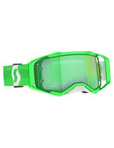 Gafas de Motocross SCOTT Prospect Verde/Blanco con Lente Cromado