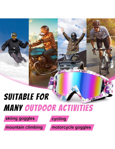 Gafas de Motocross Tallew 4 Pares para ATV y Deportes