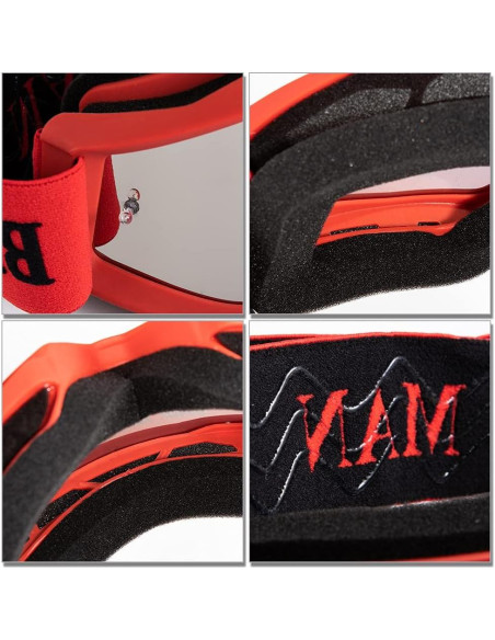 Gafas de Motocicleta APEBAZY Vintage Antivaho UV400