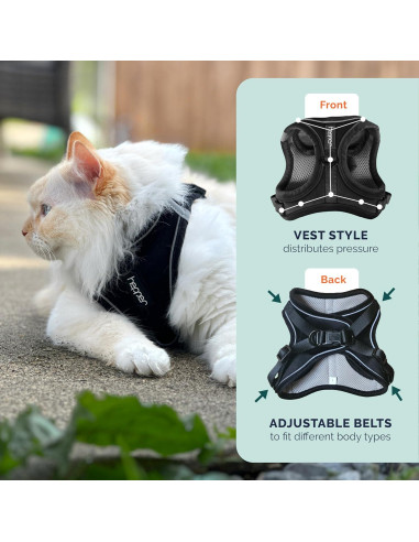 Conjunto Arnés y Correa para Gato Hepper XS - A Prueba de Escape