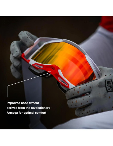 Gafas de Motocross 100% Accuri 2 OTG Amarillo Antivaho