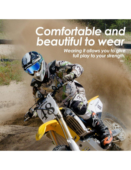 Gafas de Motocicleta GGBuy Mt035 Azul UV400 Antiempañamiento