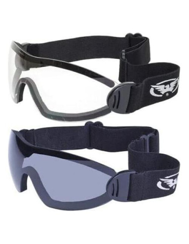 Gafas de Moto Global Vision Flare - 2 Pares Lentes Claros y Oscuros