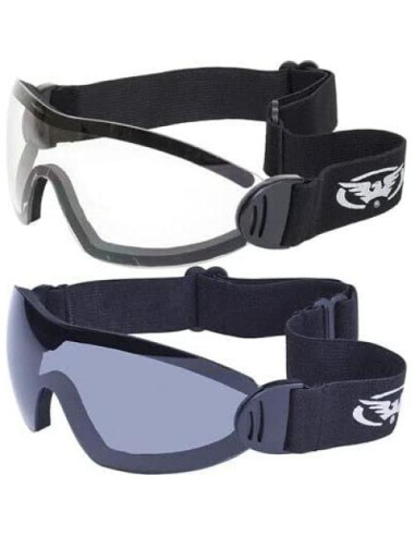 Gafas de Moto Global Vision Flare - 2 Pares Lentes Claros y Oscuros