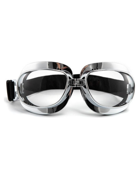 Gafas de Motocicleta Vintage Piloto ABS con Lentes UV