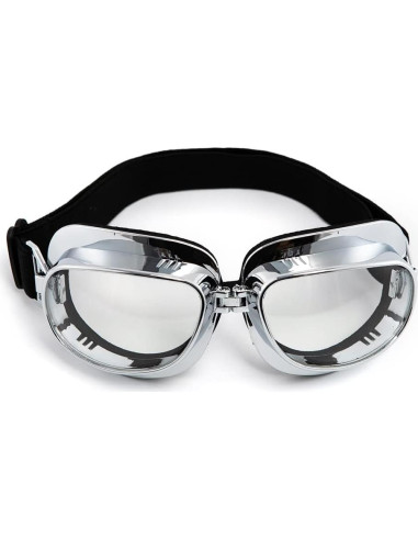 Gafas de Motocicleta Vintage Piloto ABS con Lentes UV