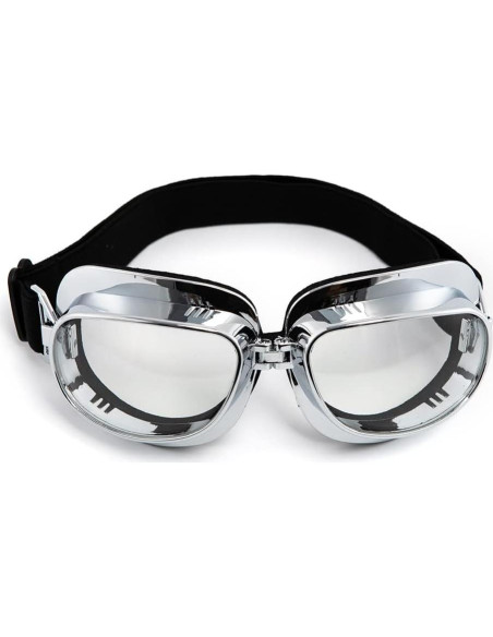 Gafas de Motocicleta Vintage Piloto ABS con Lentes UV