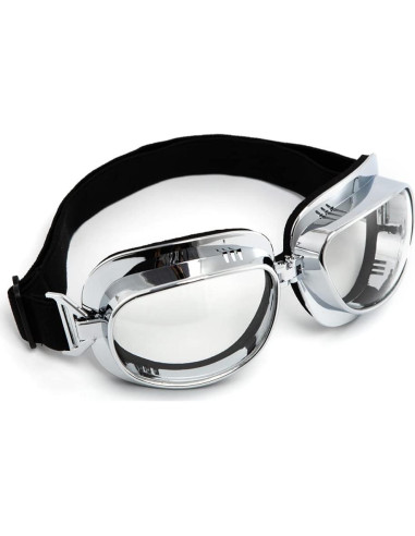 Gafas de Motocicleta Vintage Piloto ABS con Lentes UV