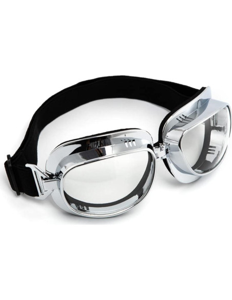 Gafas de Motocicleta Vintage Piloto ABS con Lentes UV