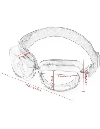 Gafas de Motocicleta Vintage Piloto ABS con Lentes UV