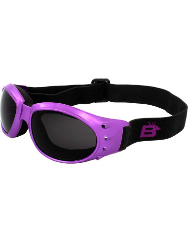 Gafas de Moto Birdz Eyewear Eagle para Mujeres - 2 Pares con Lentes Espejo y Ahumados