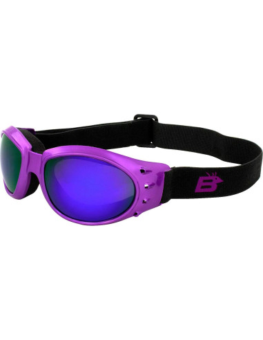 Gafas de Moto Birdz Eyewear Eagle para Mujeres - 2 Pares con Lentes Espejo y Ahumados