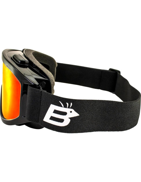 Gafas de Motocicleta Birdz Vulture ANSI Z87.1 con Lentes Espejo